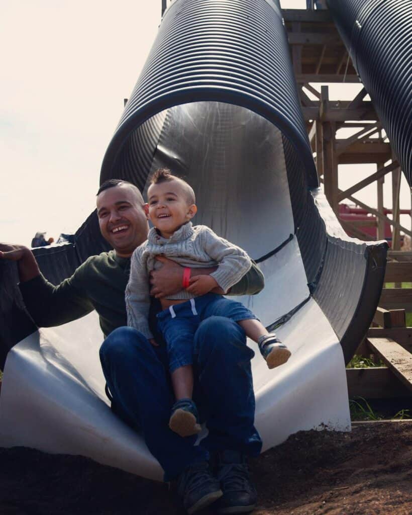 slide father son